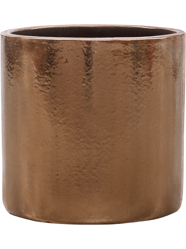 Цилиндр Горшок Золотой D30×30 см
