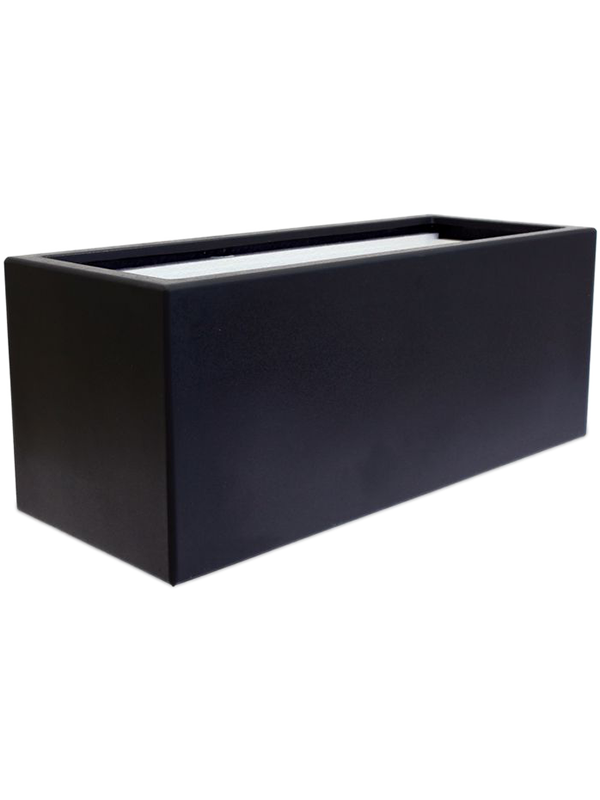 Кашпо Vepo betula rectangle anthracite L100 W40 H40 см