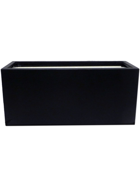Кашпо Vepo betula rectangle anthracite L80 W40 H40 см