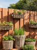 Drypot Rattan Раунд Серый D36×28 см