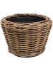 Drypot Rattan Раунд Серый D32×23 см