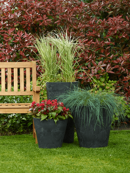 Artstone Клэр Горшок Чёрный D22×20 см