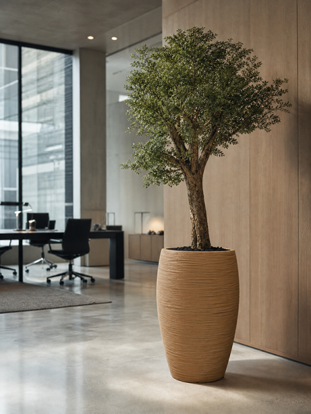 Кашпо Baq dune emperor brown beige D53 H88 см